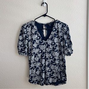 Lucky Brand Floral Blouse -Size M